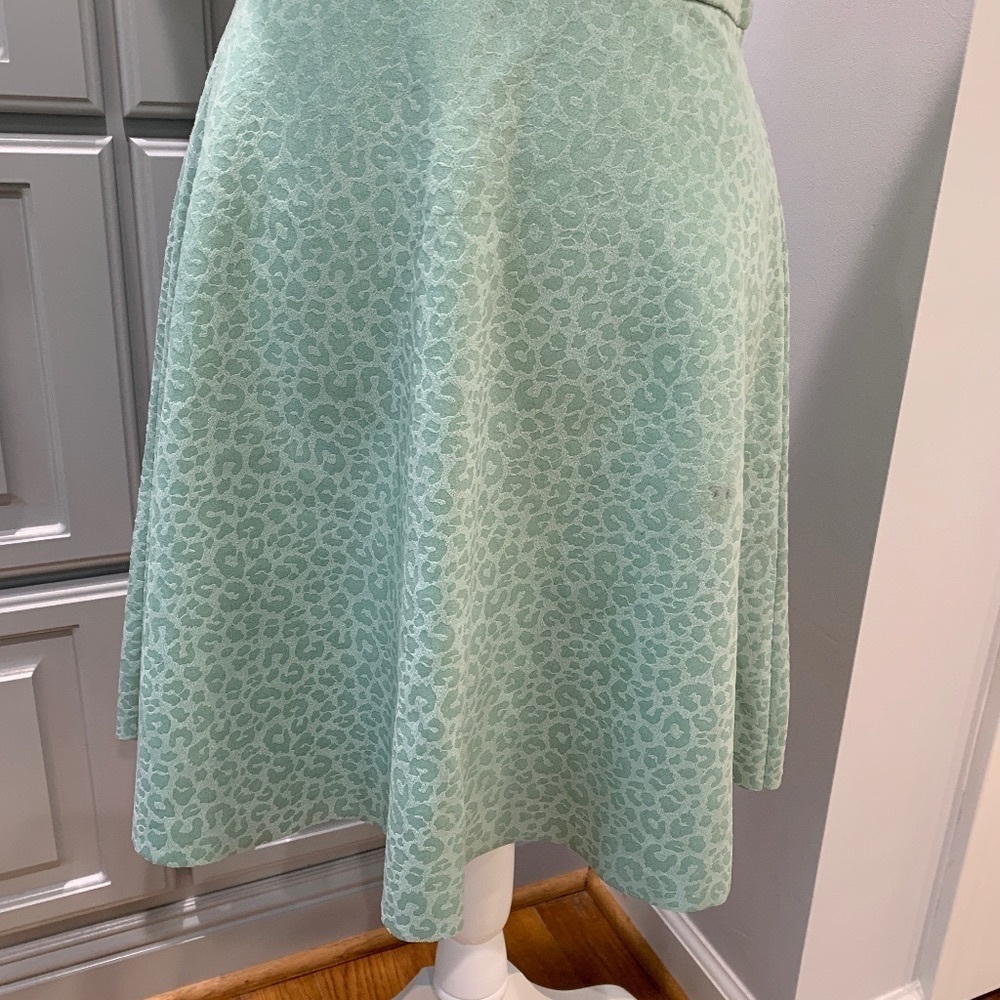 Women's ODCOCD Green Leopard Print Skirt, Size 6, NWT